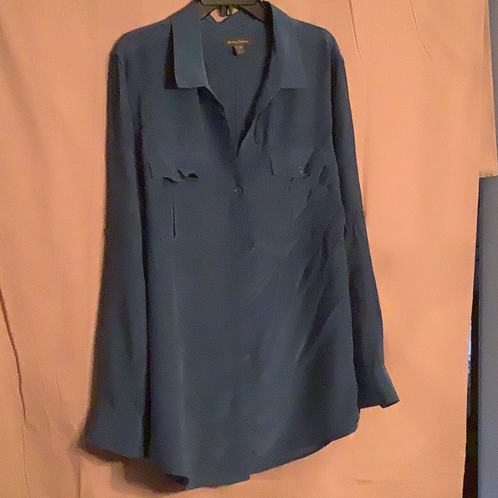 Tommy Bahama LS Silk Blouse.